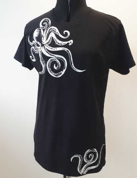 Octopus T-shirt Black